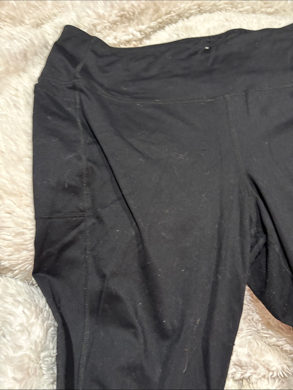 torrid Black Capri Leggings with Printed Waist Label - Picture 5 of 6